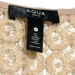 AQUA  Lace Crochet Keyhole Mini Dress Swim Cover-up Bell Sleeve Medium Photo 5