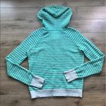 Caslon ‎ full zip up hoodie sweatshirt cotton stripe Photo 3