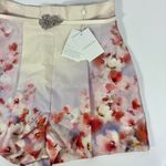 Zimmermann  Crush Belted Twill Shorts US 6 Scarlett Floral Silk Cotton NWT AU 1 Photo 10