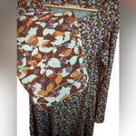 Cut Loose Blue Multicolored Floral Swing Dress Womens Size Small Long Sleeve Photo 8