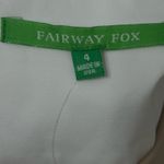 NWT FAIRWAY FOX WOMEN'S GOLF/TENNIS SKORT Amy Size 4 Coolmax Gold Zip Pleated‎ White Photo 6
