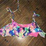 Victoria's Secret Victoria’s Secret swim vibrant S ruffled neon bikini top Photo 3