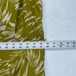 Jason Wu linen blend Silk trim Palm Print Halter Dress Green Size 10 no belt Photo 2