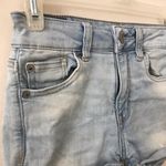 American Eagle Hi-Rise Shortie Shorts Light Wash Photo 1