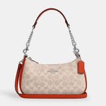 Coach NWT CV933 Teri Shoulder Bag In Signature Canvas & Leather crossbody Photo 0
