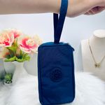 Navy Blue Small Purse or Makeup Cosmetic Wristlet Photo 4