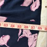 J. Jill Wearever Collection Knit Dress Size Medium Blue Pink Floral Travel Photo 4