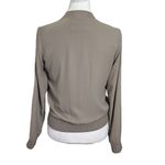 Aritzia Babaton Womens Gilroy Bomber Jacket Brown Full Zip Long Sleeve Size XS Photo 5