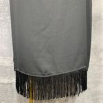 Anna Cai for Francesca’s Women’s Black Fringe Hem Slip Dress Size Large NWT Photo 5