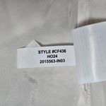 J.Crew  Ruffle button-up shirt in crinkle chiffon‎ in Ivory 2 NWT Photo 6