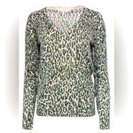 Equipment  green leopard cashmere sweater XS Photo 1