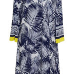 Jessica Howard Navy Leaf Shift Dress Size 14 Wedding Guest Dress Photo 0