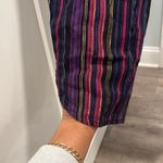 Marine layer Allison Multi-Colored Magenta Gold Lurex Stripped Pants, Size M Photo 5