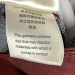 Anthropologie  Pilcro The Breaker Faux Leather Pants Burgundy Red Crop Size 28 Photo 8