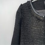 Berek Black Coat Metallic Thread Size Medium Fray Trim Photo 4