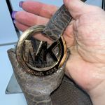 Michael Kors  Snakeskin Embossed Suede MK Hardware Crossbody Bag Photo 2