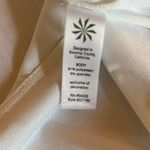 Athleta  Sleeveless Collared Top White Tiered Back Hem V Neck Womens Size 1X Photo 7