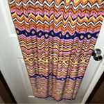 Mlle Gabrielle  Multicolor Print V Neck Sleeveless Midi Dress 3X Photo 6