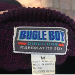 Bugle Boy  Women's Burgundy Crew Neck Sweater Photo 6