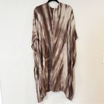 Bryn Walker  Sweater Womens Shawl Open Front Cardigan‎ Tie Dye Brown Lagenlook S Photo 5