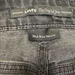 Levi’s Black Straight Leg Mid Rise 5 Pocket Skinny Jeans Size 8 Photo 7