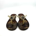 Geghege Milano Brown Jelly Thong Sandals Women's 9 US Photo 3