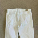 Paige skyline ankle peg white distressed jeans in size 28 Photo 4
