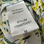 Pomander Place Palmetto Garden Kenzo Long Sleeve Mini Dress Floral Medium M Blue Photo 12