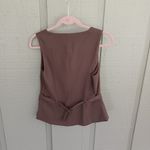 Reformation  Brown Button-Down Top Photo 4