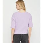 ZARA NWT  SAY SOMETHING IN SPANISH SLOGAN T SHIRT TIE FRONT SMALL RELAX FIT Photo 2