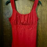 Ann Taylor Vintage Y2K Sequin Detail Babydoll Tank Size M Photo 2