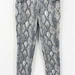 EXPRESS Snake Print High Rise Ankle Leggings Gray Photo 0