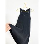 RE/DONE  Eyelet-Embellished Mini Dress Size Large Black Ribbed Grommet Grunge Photo 10