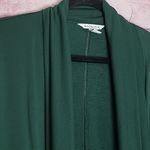 Athleta  PRANAYAMA RESTORE WRAP NIRVANA FABRIC OPEN CARDIGAN PINE FOREST GREEN SP Photo 3