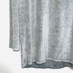 J.Jill Pure Gray Velour V-neck Oversized Sweater Small Tall Photo 4