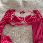 Dolls Kill Zya HOT PINK LOLITA Underwire balloon dramatic sleeve TOP Photo 6