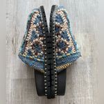 Free People Women’s Sz 9 Magic Carpet Mules in the Blue Combo color Photo 4