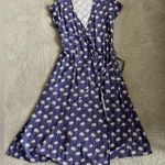 Marine layer  Emlyn Midi Wrap Dress in Marlin Palm Print size L Photo 4
