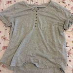 Jane and Delancey grey button up t shirt Gray Size L Photo 0