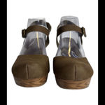 Pierre Dumas Shoes Womens Size 8.5 Brown Mary Jane Block Heel Faux Wood platform Photo 3