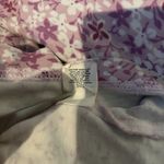 LL Bean Women's Size Med Floral Supima Cotton 3/4 Sleeve Soft Nightgown Purple Photo 6