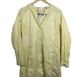 Columbia Vintage Women’s Hooded Long Rain Jacket in Pastel Yellow Size M Photo 4