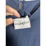 Studio Ease Women’s Vintage Dress Linen‎ blue sleeveless classic 16W Photo 6