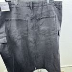 Ava & Viv  Women’s Black Cargo Slim Denim Skirt Size 22 Photo 3