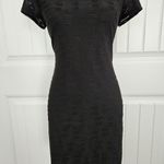 Marc New York Andrew Marc Black Zip Back Sheath Dress Size M Photo 0