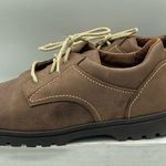 NEW LANDS END Brown suede oxfords tie casual shoes Size 10 Photo 0