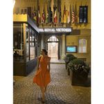 EUDON CHOI x RTR Orange Smocked Waist Hourglass Shape Back Tie Mini Dress Size 8 Photo 10