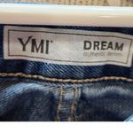 Ymi Dream Barrel Fit Baggy Ankle Jeans Distressed Medium Blue Denim Size 25 Photo 7