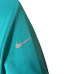 Nike Dri-FIT Element Teal Zip Pullover Top Reflective Swoosh Size Large Running Photo 2