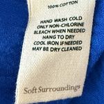 Soft Surroundings Siesta Key Scoop Neck Sleeveless Tank Top Sapphire Size XL NEW Photo 7